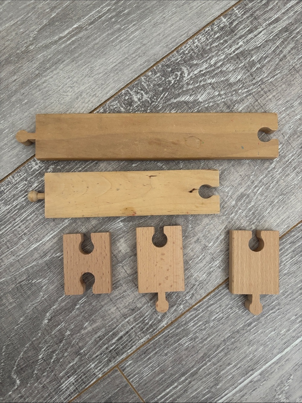 Wooden Track - Set #9 - 9 Pieces - Picture 3 of 4